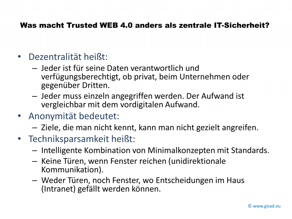 Trusted Web 4.0 Kriterien